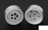 1.9" Landies Alloy Beadlock Wheels WHITE Landy Land Rover 5 lug RC4WD Z-W0075