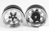 5 Lug Wagon 1.9 scale Steel Stamped Beadlock Wheels CHROME Pin Mount Z-W0001