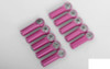 Aluminum RED M3 Rod End with Steel Ball x10 Z-S1416 RC4WD 27.5mm straight ends