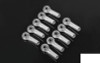 CLEARANCE 30% DISCOUNT M3 Bent Medium Aluminum Rod Ends SILVER x10 Z-S1645 RC4WD Wraith Link ends RC