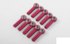 CLEARANCE 30% DISCOUNT M3 Long Straight Aluminum Rod Ends RED x10 Z-S1648 RC4WD 28mm K44 Link End RC