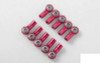 M3 Bent Short Aluminum Rod Ends RED (10) Z-S1655 RC4WD G2 Suspension Steering