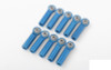 M3 / M4 Long Straight Aluminum Rod Ends BLUE (10) Z-S1675 RC4WD 22mm Traxxas