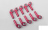 M3 Extended Offset Long Aluminum Rod Ends RED (10) Z-S1697 RC4WD 20mm RC