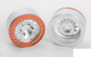 Rock Tamer 1.9" Beadlock Wheels Z-W0321 RC4WD 12 Spoke Silver Orange ring wheel