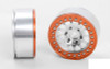 Rock Tamer 1.9" Beadlock Wheels Z-W0321 RC4WD 12 Spoke Silver Orange ring wheel