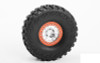 Rock Tamer 1.9" Beadlock Wheels Z-W0321 RC4WD 12 Spoke Silver Orange ring wheel
