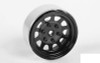Stamped Steel 1.7" Beadlock Wagon Wheels BLACK Z-W0270 RC4WD 6 lug Hex Mount