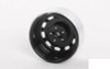 Stamped Steel 1.7" 10-Oval Hole Wheels BLACK Z-W0313 RC4WD 5 Lug pin mount
