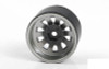 1.9" 5 Lug Steel Wheels w/ Chrome Beauty Ring SILVER Z-W0327 RC4WD 10 spoke