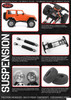 RC4WD 1/18 Gelande II RTR w/ Black Rock Body Set ORANGE Z-RTR0048 Jeep JK Wheels