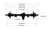 TEQ Ultimate Scale Cast Axle FRONT Z-A0127 RC4WD XVD SCX10 II Element Enduro