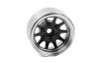 OEM 6-Lug Stamped Steel 1.55" Beadlock Wheels BLACK & CHROME Z-W0337 RC4WD