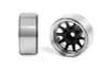 OEM 6-Lug Stamped Steel 1.55" Beadlock Wheels BLACK & CHROME Z-W0337 RC4WD