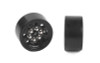 OEM Plastic 0.7" Beadlock Wheels BLACK Z-W0339 RC4WD Micro TF2 1/24 Pin Mount