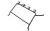 Front Window Roll Cage w/ Flood Lights for RC4WD G2 Land Defender D90 VVV-C1091