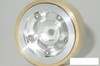 SSD 1.0" Aluminum Brass Slot Beadlock Wheels  SSD00426 Axial SCX24 92g SILVER