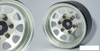 SSD 1.55" Steel D Hole Wheels SILVER SSD00486 V2 Hubs 12mm Hex Beadlock