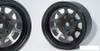 SSD 1.55" Steel D Hole Wheels BLACK SSD00488 V2 Hubs 12mm Hex Beadlock