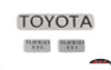 RC4WD 1987 Toyota Xtra Cab Metal Emblems Z-S2040 Stainless Turbo EFI Badge