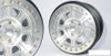 SSD 2.9" Bouncer Beadlock Wheels SILVER SSD00507 17mm Hex fits Axial SCX6 SCX 6