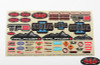 CLEARANCE 30% DISCOUNT RC4WD Logo Decal Sheet Logo Emblem Sign Sticker TF2 G2 ARB Warn InterCo Z-S1274