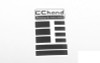 Metal Logo Decal Sheet for 1985 Toyota 4Runner Hard Body VVV-C0701 RC4WD