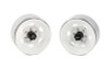 Stamped Steel 1.7" Beadlock SR5 Wheels (White/Black) Z-W0066 RC4WD + Hubs & tool