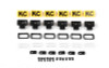 RC4WD KC HiLiTES Rectangle Lights with YELLOW Covers Z-E0132 for 3mm LED