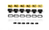 RC4WD KC HiLiTES Rectangle Lights with YELLOW Covers Z-E0132 for 3mm LED