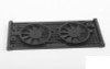 Scale Radiator for Gelande II D90 D110 VVV-C0652 RC4WD metal Grill w/ fans RC