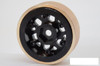 SSD 1.0" Aluminum / Brass Boxer Wheels (Black) SSD00552 7mm Hex SCX24 18th D90