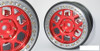 SSD 2.9" Boxer Beadlock Wheels (Red) SSD00553 6 bolt mount 17mm Hex SCX6