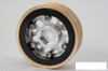 SSD 1.0" Aluminum / Brass Boxer Wheels (Silver) SSD00554 7mm Hex SCX24 18th D90