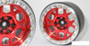 SSD 2.2" Boxer Beadlock Wheels (Red) SSD00559 for Axial Ryft Losi Baja Rey