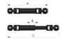 Scale Steel Punisher Shaft V2 75-95mm 2.95 -3.74" Z-S0335 RC4WD Drive TF2 SWB RC