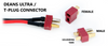 Etronix Deans 2S Battery Harness For 2 Packs In Series 14Awg Silicone Wire ET0707