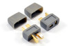 Etronix Deans Plug 1 Male 1 Female w/ Protective Sleeve ET0787P T-Plug Grey