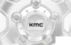 RC4WD KMC 1.7" 12mm Hex Beadlock Wheels Z-W0011 SILVER 5 Spoke inc HUBS 10th