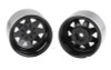 RC4WD 8 Lug Deep Dish Wagon 1.9" Steel Stamped Beadlock Wheels BLACK Z-W0084