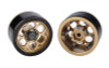 RC4WD KMC 1.9" Dirty Harry Beadlock Wheels Z-W0089 GOLD / Brass Inc Black Hub RC