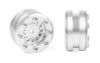 RC4WD Rage 1.0" Beadlock Wheels V2 Z-W0356 SILVER Hole design 18th TRX-4M