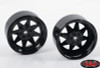 Pair of 2.2" Black beadlock wheels. Sold as a set of four.