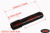 Dimensions of the items in the pack.