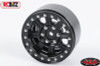 RaceLine Monster 1.9" Beadlock Wheels BLACK 12mm hex scale Hardware RC4WD Z-W0185