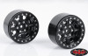 RaceLine Monster 1.9" Beadlock Wheels BLACK 12mm hex scale Hardware RC4WD Z-W0185