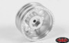 Double Trouble "3" Aluminum Dually 1.9" Glue On Wheels 12mm Hex SILVER Z-W0194