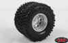 Double Trouble "3" Aluminum Dually 1.9" Glue On Wheels 12mm Hex SILVER Z-W0194