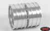 Double Trouble "3" Aluminum Dually 1.9" Glue On Wheels 12mm Hex SILVER Z-W0194