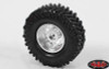 Double Trouble "3" Aluminum Dually 1.9" Glue On Wheels 12mm Hex SILVER Z-W0194